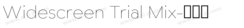 Widescreen Trial Mix字体转换